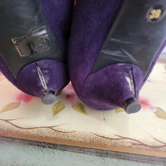 Prada Purple Suede Pumps Size 39 - Picture 7 of 11